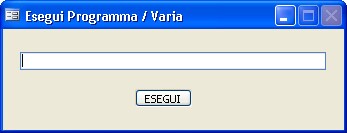 maschera esecuzione programmi